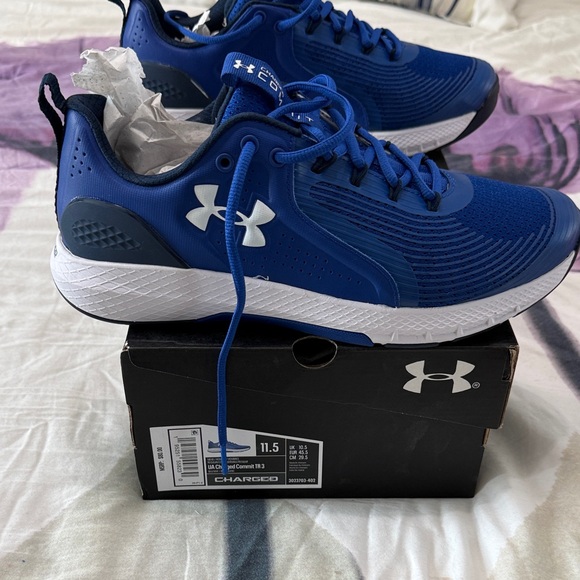 Under Armour Men\'s Vibrant Blue Athletic Sneakers